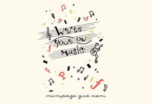 Тетрадь для нот А5 16л., гориз., скоба "Ноты"