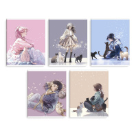 Тетрадь А5 48л кл. Феникс+ "Романтика" выб.твин-лак