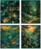 Тетрадь А5  96л кл. Полином "Magic forest" мат.лам., 4 диз.*