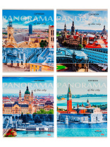 Тетрадь А5  96л кл. Проф-Пресс "Панорамы городов"