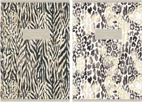 Тетрадь А4  80л кл. скоба Полином "Animal print" софт-тач, БЕЗ ПОЛЕЙ*