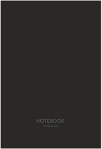 Тетрадь А4  80л кл. скоба Полином "Total Black" софт-тач*