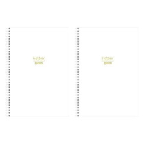 Тетрадь А4  96л кл. гребень Hatber "Арктический белый" софт-тач, перф.на отрыв, 2диз.в блоке