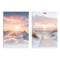 Тетрадь А4  96л кл. гребень Hatber "В моменте" мат.лам., перф.на отрыв, 2диз.в блоке