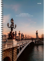 Тетрадь А4  96л кл. гребень Проф-Пресс "Архитектурные шедевры - 1" твин-лак