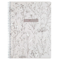 Тетрадь А4  96л кл. гребень Феникс+ "Цветочный паттерн" мат.лам.