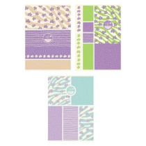 Тетрадь А4  96л кл. скоба Hatber "Floral Vibe" 3диз.в блоке, мат.лам., тисн.*