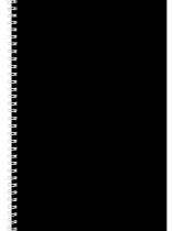 Тетрадь А4 7БЦ  80л кл. гребень Проф-Пресс "Чёрный" глянц.лам.