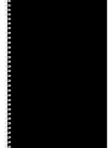 Тетрадь А4 7БЦ  80л кл. гребень Проф-Пресс "Чёрный" глянц.лам.