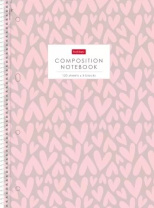 Тетрадь А4 7БЦ 120л кл. гребень Hatber "LOVE IS...." софт-тач, многоуров.перф., 4цв. разделит.