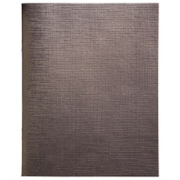 Тетрадь А5  48л кл. скоба бумвинил Hatber "Металлик. Коричневая"