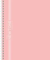Тетрадь А5  96л кл. гребень Hatber "NEWtone PASTEL. Розовый кварц" софт-тач*