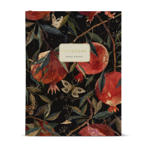 Тетрадь  А5  80л кл. на кольцах BV "Flora. Гранат" глянц.лам., БЕЗ ПОЛЕЙ