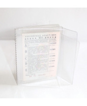 Вкладыш для автодокументов прозрачный 92*122мм, ПВХ 120мкм+ файл А5