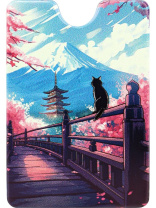 Обложка для пропуска/проездного "Японские мотивы" ПВХ Обложка для пропуска/проездного "Японские мотивы" ПВХ