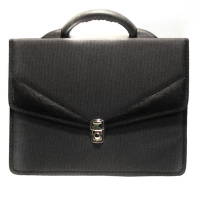 Портфель ткань Ладога 2 отд, мет.замок,