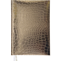 Ежедневник дат. 2026г А5 Attomex. Arkona 336стр., золотистый, тв.обл., бумвинил, ляссе