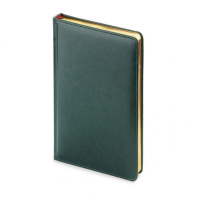 Ежедневник недат. А4 136л., кожзам, тв.обл. "Sidney Nebraska. Зеленый" ляссе