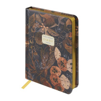 Ежедневник недат. А6+ 120л., тв.обл., иск.кожа "Flora. Букет осени" ляссе