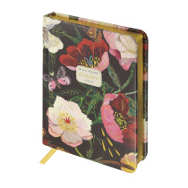 Ежедневник недат. А6+ 120л., тв.обл., иск.кожа "Flora. Пионы" ляссе