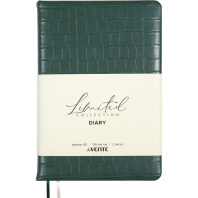 Ежедневник недат. А5 deVENTE  Barbara 272стр., изумрудный, тв.обл.,кожзам., ляссе, 70гр/м2