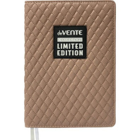 Ежедневник недат. А5 deVENTE Tailor 320стр., бежевый, тв.обложка, кожзам, аппликация