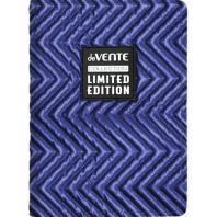 Ежедневник недат. А5 deVENTE Tailor 320стр., темно-синий, тв.обложка, кожзам, аппликация