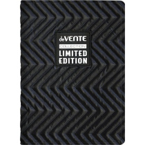 Ежедневник недат. А5 deVENTE Tailor 320стр., черный, тв.обложка, кожзам, аппликация