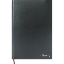 Ежедневник недат. А6 Attomex 320 стр., черный, тв.обл., бумвинил, офсет 60г/м2