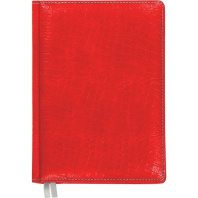 Ежедневник недат. В6 Attomex Croco 272стр., красный, тв.обл.,кожзам., ляссе, 70гр/м2