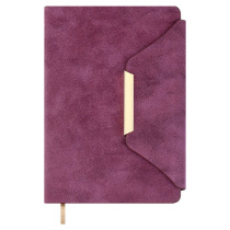 Ежедневник недат. А5 120л. кожзам, тв.пер. "Спилок делавэ бордовый" клапан, ляссе