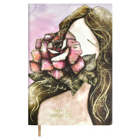 Ежедневник недат. А5 120л., кож.зам., мягк.пер. "Наппа Лина Крейда" тиснен., ляссе