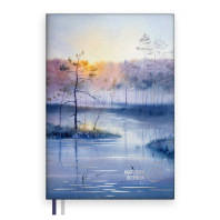 Ежедневник недат. А5 160л. кожзам, мягк.пер. "#Аффирмации. Восход" блинт.тисн.,фольга,ляссе