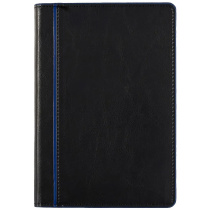 Ежедневник-органайзер недат. А5 кожзам., тв.пер., 160л. "Саржа черный"