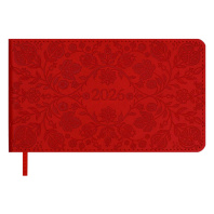 Планинг дат. 2026г 150*87мм 64л., кожзам., мягк.пер. "Виннер красный"  +ПОДАРОК