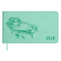 Планинг дат. 2026г 150*87мм 64л., кожзам., мягк.пер. "Виннер мятный"  +ПОДАРОК