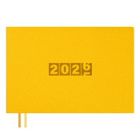 Планинг дат. 2026г 181*127мм 64л., кожзам., мягк.пер. "Джут горчичный" +ПОДАРОК
