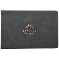 Планинг дат. 2026г А6 64л., кожзам., тв.пер. "Explore. Черный" +ПОДАРОК