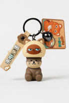 Брелок "Pretend to be a cat" коричневый