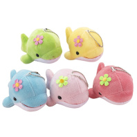 Брелок "Милый кит", текстиль, ассорти цветов