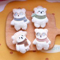 Брелок "Мишки" текстиль 7,5*6 см, ассорти дизайнов