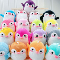 Брелок "Пингвин", текстиль, ассорти цветов