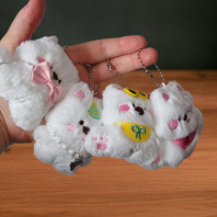 Брелок "Собачки" текстиль 8,5*8 см, ассорти дизайнов