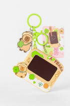 Брелок- экран для рисования "Capy magic board" зеленый