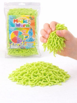 Антистресс-мялка "Волшебный червячок" зеленый 40гр