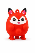 Антистресс-мялка на присосках "Лис", оранжевый 5см