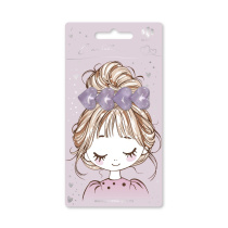 Заколка для волос "Феникс+. Сердечки" 1шт., 6см