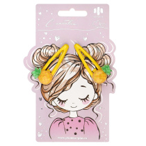 Набор заколок для волос "Феникс+. Ананасики" 2шт., 5,5см