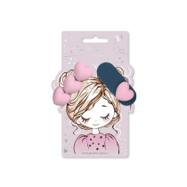 Набор заколок для волос "Феникс+. Сердечки" 2шт., 6,4см, 6,7см