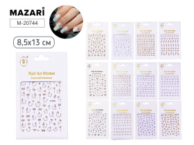 Наклейки на ногти 8,5*13см  18 диз.